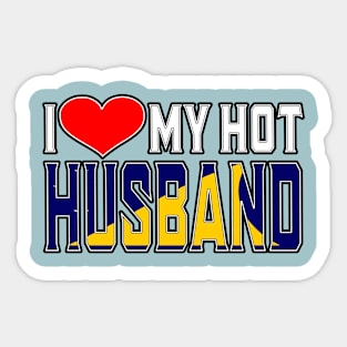 I Love My Hot Tokelauan Husband Sticker